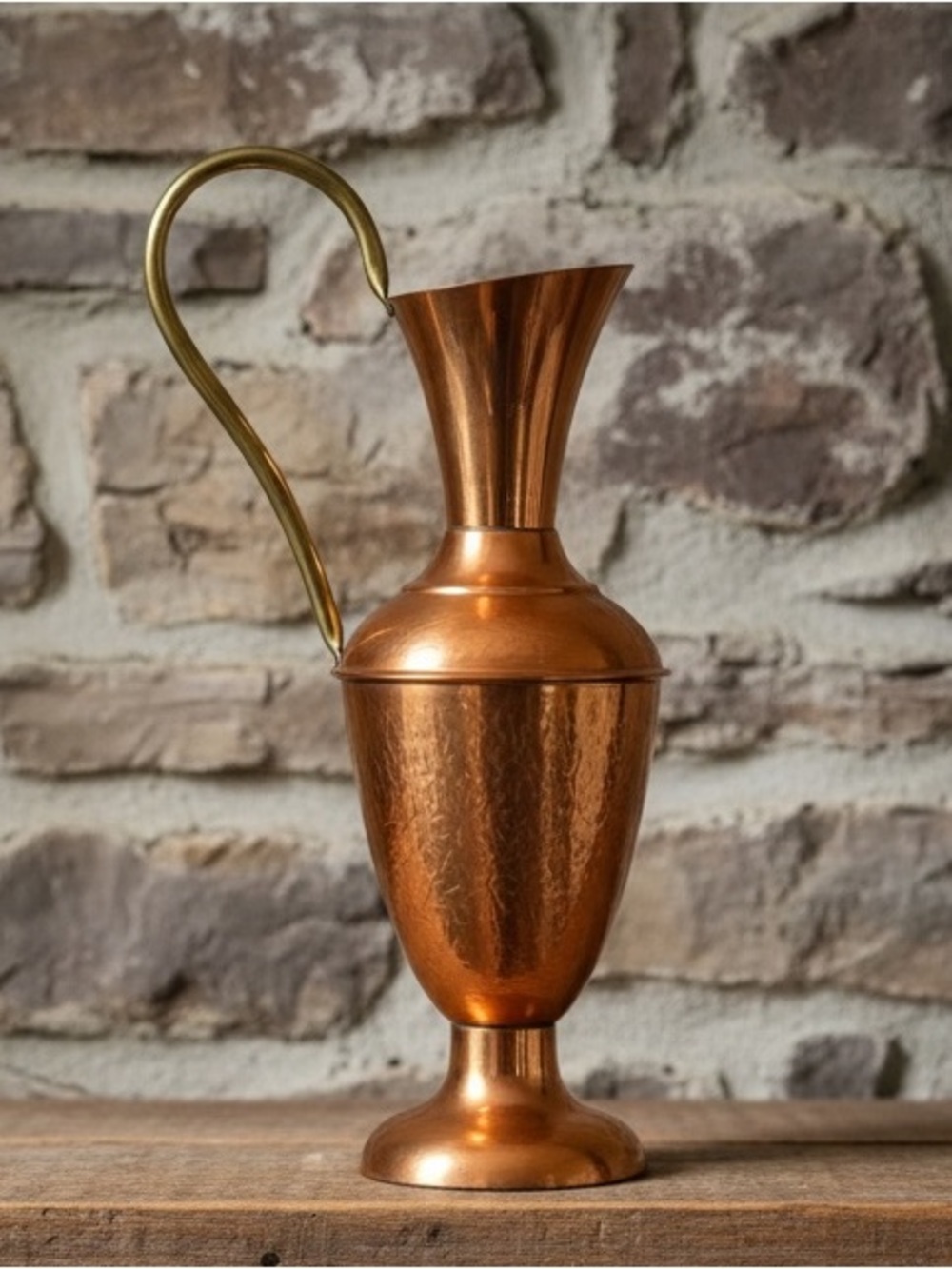Vintage copper ewer decor ornament pitcher
Made in England Signed
MCM